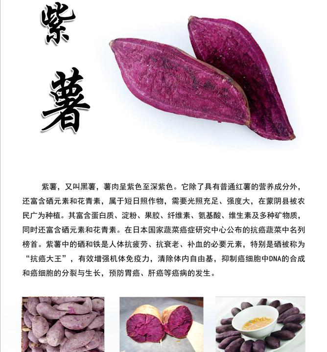 蒙阴特产展示——紫薯